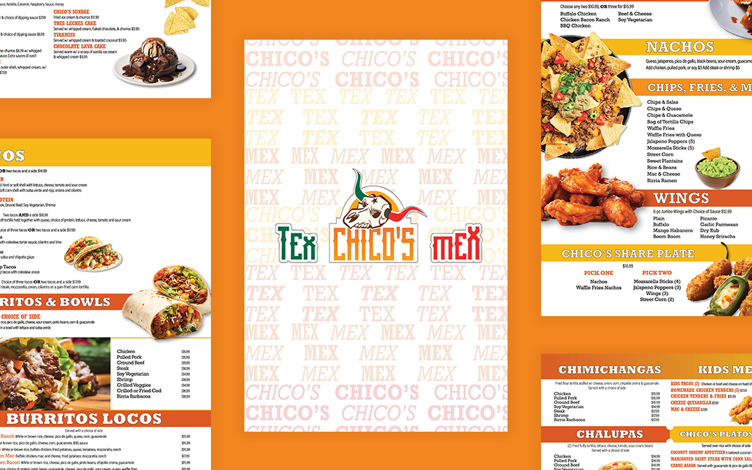 Chico’s Tex Mex Menu