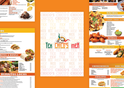 Chico’s Tex Mex Menu