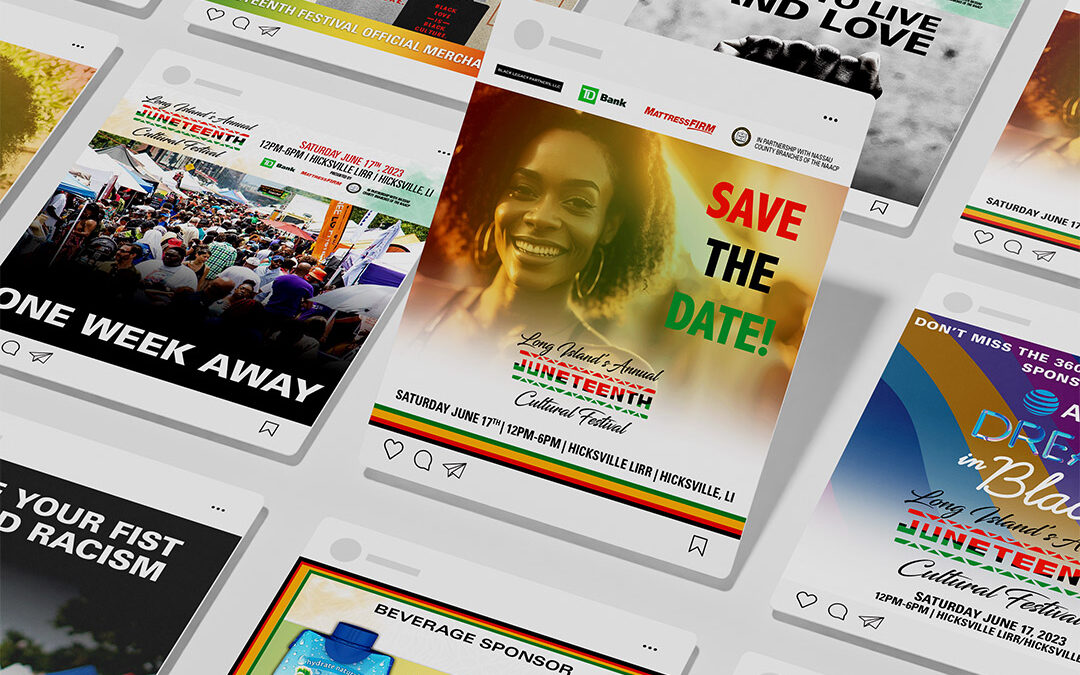 Black Legacy Partners 2023 Juneteenth Cultural Festival Social Media Graphics and Video