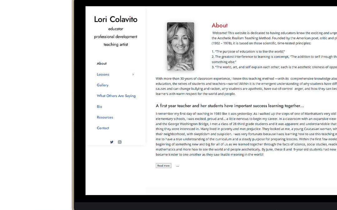 Lori Colavito Website Design