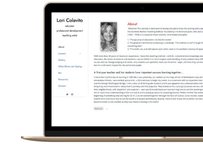 Lori Colavito Website Design