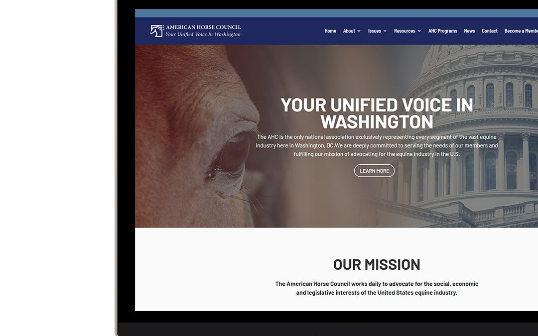 American Horse Council Website Redesign