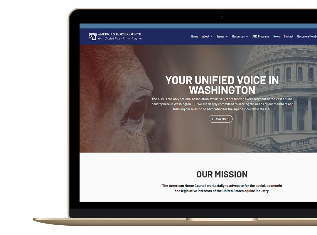 American Horse Council Website Redesign