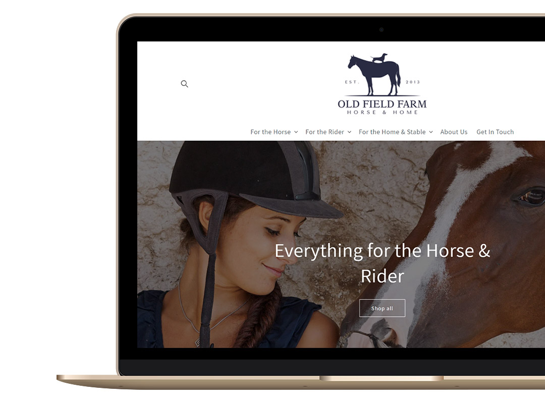 Old Field Farm Horse & Home E-Commerce Website